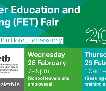 Donegal ETB’s 2024 Further Education and Training Fair Takes Place from 28-29 February in Letterkenny