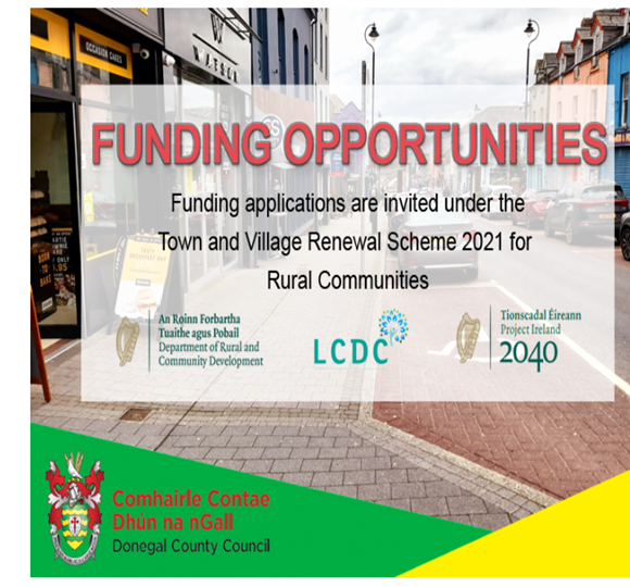 Donegal County Council Welcome Expressions of Interest in the Town and Village Renewal Scheme 2021 Funding