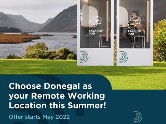 If you would like to visit, explore and work remotely from Donegal the summer, click here to sign up for a FREE Day Digital Hub pass.