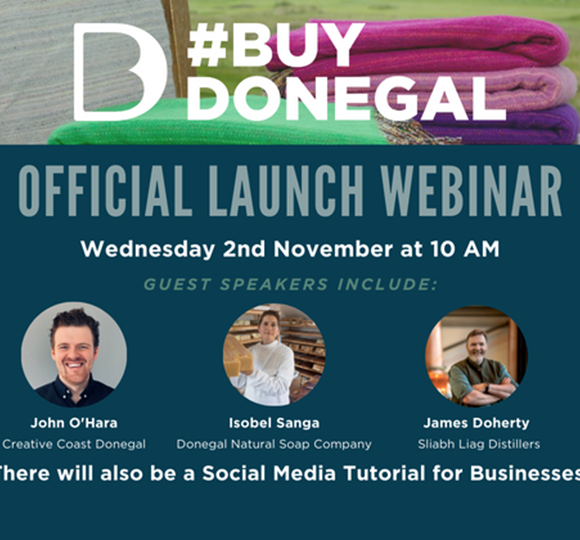 Calling all businesses! Register for the #BuyDonegal Webinar Today!
