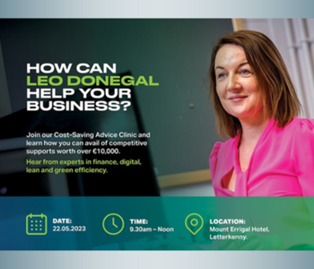 Don't miss the Business Cost Saving Advice Clinic from Local Enterprise Office Donegal