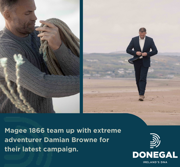 Magee 1866 team up with extreme adventurer Damian Browne for their latest campaign.