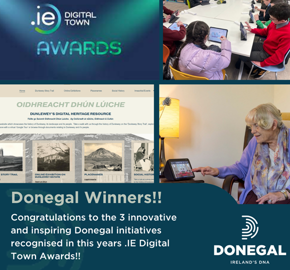 Donegal winners for the .IE Digital Town Awards 2023