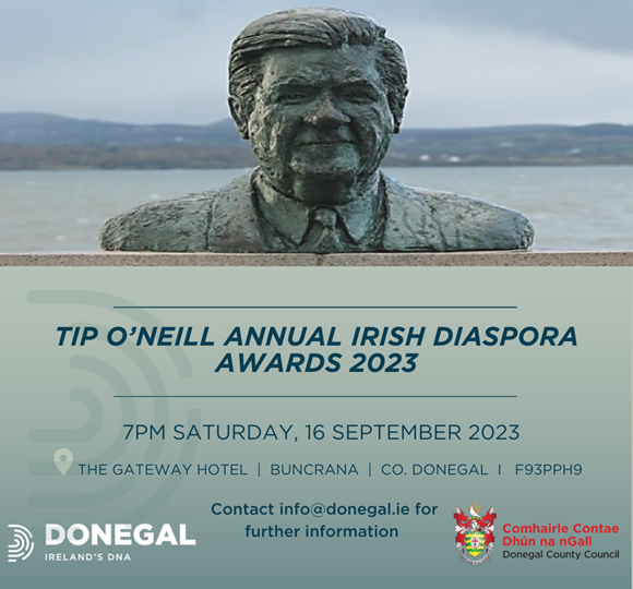 Three distinguished honourees announced for Tip O'Neill Irish Diaspora Award