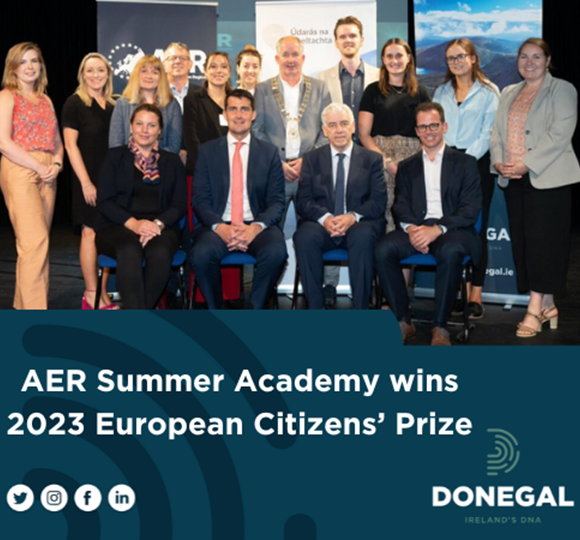 Donegal’s AER Summer Academy wins prestigious European Citizens’ Prize