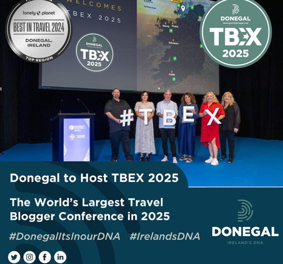 Donegal to Host TBEX 2025, the World’s Largest Travel Blogger Conference in 2025