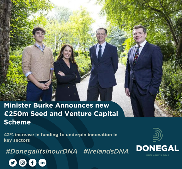 Minister Burke Announces new €250m Seed and Venture Capital Scheme