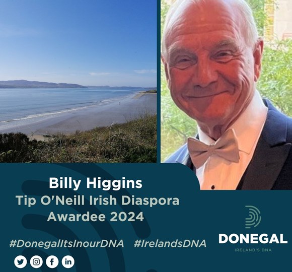 Billy Higgins - Tip O'Neill Irish Diaspora Awardee 2024