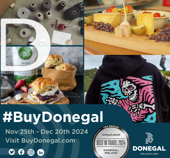 Check out our 'How to Guide' to use #BuyDonegal creatives and logos on your images