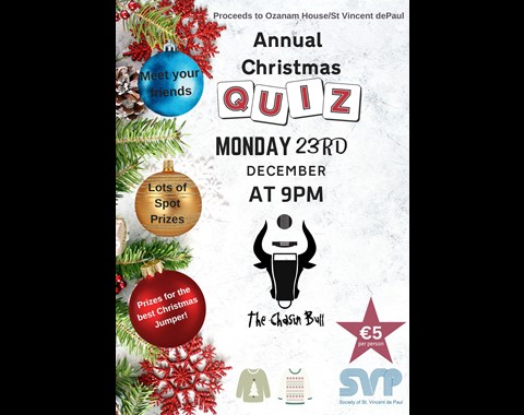 Annual Christmas Quiz in aid of St Vincent de Paul