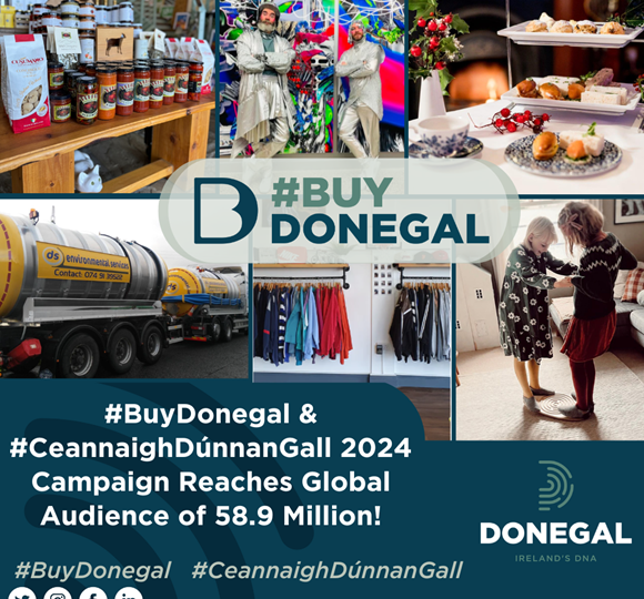 #BuyDonegal & #CeannaighDúnnanGall 2024 Campaign Reaches Global Audience of 58.9 Million