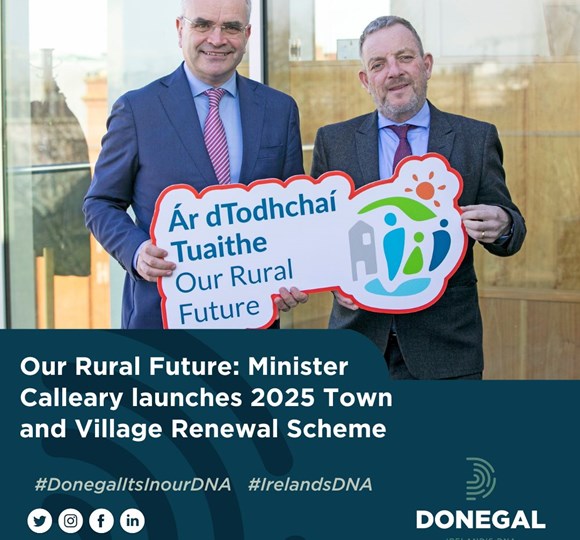 Our Rural Future: Minister Calleary launches 2025 Town and Village Renewal Scheme