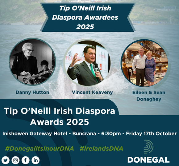 2025 Tip O’Neill Irish Diaspora Awardees announced!
