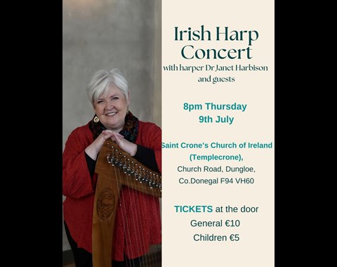 Irish Harp Concert with harper Dr Janet Harbison  and guests