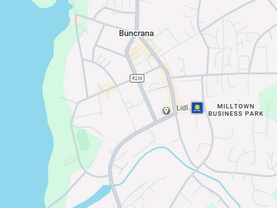 Click here to view the central location in Buncrana