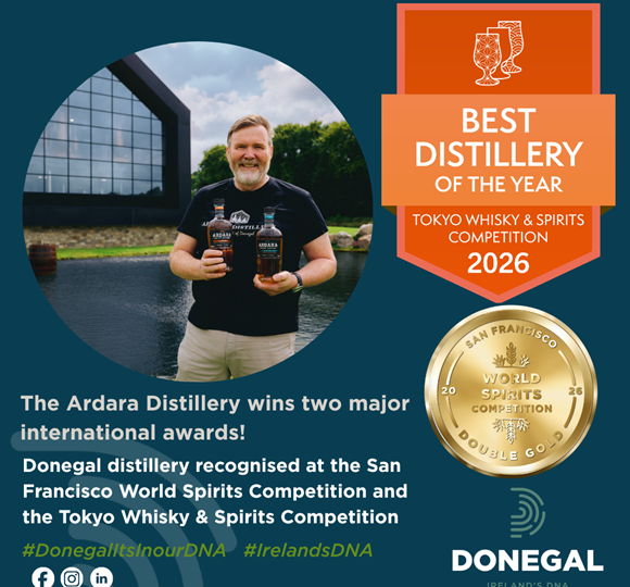 The Ardara Distillery wins two major international awards