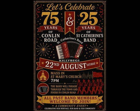 25 years of St Catherine's Band and 75 years of Conlin Road