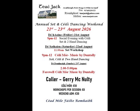 Teac Jack Ceili Dancing Weekend 2026