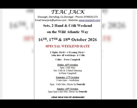 Sets, 2 Hand & Ceili Weekend